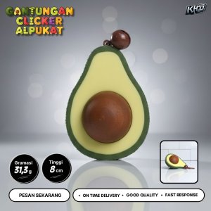Gantungan Kunci Clicker Alpukat