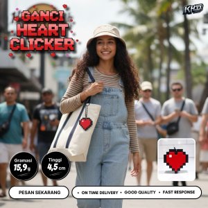 Gantungan Kunci Clicker Love