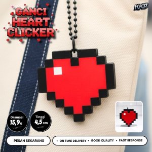 Gantungan Kunci Clicker Love