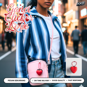 Gantungan Kunci Clicker Love