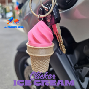Gantungan Kunci Clicker Ice Cream