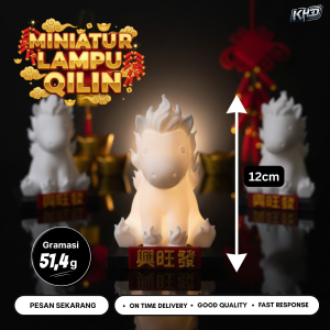 Miniatur lampu Qlin LED FengShui