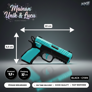 Mainan Unik dan Lucu (Black-Cyan)