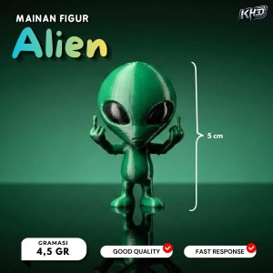 Miniatur Alien Pose Jari Tengah