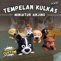 Tempelan Kulkas Miniatur Anjing