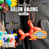 Gantungan Kunci Balon Anjing