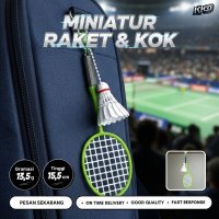 Gantungan Kunci Raket Bulutangkis Mini